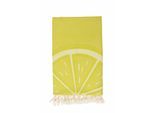 Hamamtuch WEWO FASHION "9850ST", gelb (lime), B:100cm L:180cm, Jacquard, Baumwolle, Handtücher, Hamamtuch