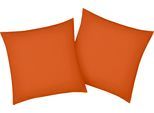 Kissenbezug BELLANA "Mako-Jersey-Exclusiv", orange (papaya), B:80cm L:80cm, Baumwolle, Obermaterial: 100% Baumwolle, Kissenbezüge, Kissenbezug, aus reiner Baumwolle