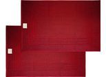 Hotelmatte DYCKHOFF "Nature", lila (amarena), H:3mm, Baumwolle, Badematten, Hotelmatte, 2 teilig