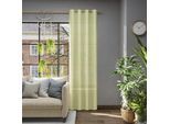 Vorhang NEUTEX FOR YOU "Libre-ECO", grün, B:142cm H:230cm, Jacquard, Polyester, Gardinen, Breite 142 cm, nach Maß