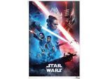 Poster REINDERS "Star Wars The Rise of Skywalker - Filmplakat", rot (farbe bild(er): rot), B:61cm H:91,5cm, Papier, Bilder, Poster