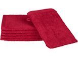 Waschhandschuh ROSS "Premium", rot (granat), B:16cm L:22cm, Frottier, Handtücher, 100% Baumwolle