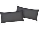 Kissenbezug BELLANA "Mako-Jersey-Exclusiv", grau (anthrazit), B:80cm L:40cm, Baumwolle, Obermaterial: 100% Baumwolle, Kissenbezüge, Kissenbezug, aus reiner Baumwolle
