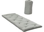 Futonmatratze KARUP DESIGN, grau, B:70cm H:5cm L:190cm, Bezug Matratze: 80% Baumwolle, 20% Polyester, Matratzen