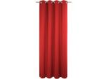 Vorhang WIRTH "Newbury", rot, B:130cm H:145cm, Baumwolle, Polyester, Gardinen, nach Maß