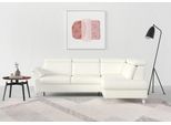 Ecksofa SIT & MORE "Arngast L-Form", weiß (reinweiß), B:245cm H:84cm T:194cm, Sofas, Ecksofa, inklusive Kopfteilverstellung und Federkern