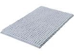 Badematte KLEINE WOLKE "Celine" Gr. 1, grau (silbergrau), H:40mm, Baumwolle, Viskose, Badematten, Badematte, Badteppich, Uni Farben, waschbar