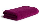 Handtuch MÖVE "Bliss", lila (berry), B:50cm L:100cm, Walkfrottier, Obermaterial: 100% Baumwolle, Handtücher, Perlstruktur mit leichtem Massageeffekt