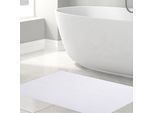 Badematte HAMMETEX "rutschfeste Badvorleger", weiß, H:7,5mm, Baumwolle, Badematten, Badematte, einfarbig, 100% Baumwolle, in 2 Größen erhältlich