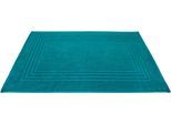 Badematte DYCKHOFF "Siena" Gr. 20, grün (smaragd), H:3mm, Baumwolle, Badematten, Badematte, 2er Set