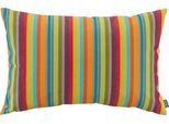 Dekokissen H.O.C.K. "Yucatan Outdoor Kissen", bunt (bunt, gestreift), B:60cm H:10cm L:40cm, Kunstfaser, Dekokissen_Sitzkissen_Kissenhüllen, mit bunten Streifen