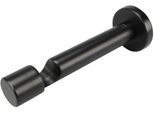 Träger LIEDECO, schwarz, Ø:1,6cm, Gardinenstangenhalterungen, mit Schraubkappe für Gardinenstangen Ø 16 mm