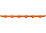 Garderobenleiste SPINDER DESIGN "RETRO 6 Wandgarderobe", orange (pure orange), B:75cm H:4,5cm T:9,6cm, Metall, Garderobenhalter