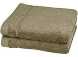 Handtücher ROSS "Rubin", braun (mokka), B:50cm L:100cm, Frottier, Baumwolle, Handtücher, 100% Baumwolle