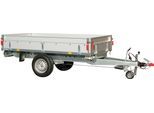 PKW-Anhänger STEMA "BASIC SH 1300-25-13", silber (silberfarben), KFZ-Anhänger, inkl. 100 cm Hochplanenset