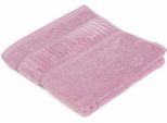 Handtücher GÖZZE "BIO Frottier", rosa (altrosa), B:50cm L:100cm, Walkfrottier, Obermaterial: 100% Baumwolle, Handtücher, im Set, Bio-Baumwolle, Pastell Farben, mit geschorener Bordüre