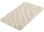 Badematte KLEINE WOLKE "Tram", braun (caramel), H:20mm, Polyacryl, Badematten, Badematte, modernes Wellen Design, Hoch-Tief Effekt
