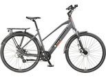 E-Bike TELEFUNKEN "E-Trekking Expedition XT490 Damen" Gr. 48, schwarz (granitgrau, schwarz), Elektrofahrräder, 48cm, 28 Zoll (71,12cm), Pedelec, Elektrofahrrad, Damen, innerhalb StVZO, 28 Zoll