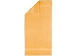 Badetuch EGERIA "Diamant", gelb (sonne), B:70cm L:140cm, Frotteevelours, Obermaterial: 100% Baumwolle, Handtücher, Badetuch, Uni Programm mit schmaler Bordüre, 100 % Baumwolle