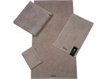 Handtuch ROSS "Smart", braun (nougat), B:50cm L:100cm, Frottier, Obermaterial: 100% Baumwolle, Handtücher, Uni-Rippe mit Velourslabel