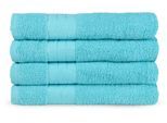 Handtücher EMOTION "Uni", blau (türkis), B:50cm L:100cm, Frottee, Obermaterial: 100% Baumwolle, Handtücher, Baumwolle, Walkfrottee, Bordüre, 500 GSM, Einfarbig, ohne Aufhängung