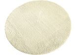 Badematte KINZLER "Chenille" Gr. 7, beige (natur), H:18mm, Polyester, Badematten, Badematte, Badteppich, Uni Farben, weich, als rechteckig & halbrund erhältlich