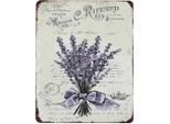 Metallbild AMBIENTE HAUS "Metallbild - Lavendel", gold (farbe bild(er): antik), B:25cm H:20cm T:0,1cm, Metall, Bilder