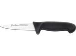 Spickmesser PINTINOX "Coltelli P9000", schwarz (edelstahlfarben, schwarz), Klingenlänge 9cm, Edelstahl, Kunststoff, Kochmesser, mit rutschfestem Kunststoffgriff, Klingenlänge 9 cm, 2 Stück