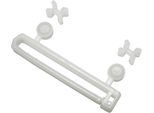 Klick-Gleiter GARDINIA "Schlaufenleiter mit X-Gleitern und Rollen" Gr. 1, weiß, L:5,9cm, Kunststoff, Gardinenbefestigungen, Serie Flächenvorhang-Technik Atlanta 3-läufig