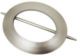 Dekoklammer GARDINIA "Dekoring Oval, Kunststoff" Gr. 1, silber (silberfarben), 1 Stk., Kunststoff, Gardinenbefestigungen, zum Drapieren