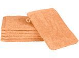 Waschhandschuh ROSS "Premium", braun (caramel), B:16cm L:22cm, Frottier, Handtücher, 100% Baumwolle