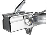 Kastensicherung STEMA "Diebstahlsicherung Safety-Box", silber (silberfarben), B:13,5cm L:21cm, Stahl, Sicherheitsschlösser, Für Anhänger im abgekuppelten Zustand