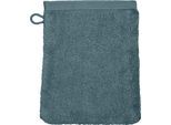Waschhandschuh ROSS "Vita", blau (pazifik), B:16cm L:22cm, Frottier, Handtücher
