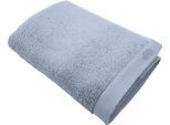 Duschtuch FRAMSOHN FROTTIER "Botanic Deluxe Badetuch", blau (blau, jeansblau, hellblau), B:67cm L:140cm, Walkfrottier, Obermaterial: 70% Baumwolle, 30% Viskose, Handtücher, superweich, hergestellt in Österreich, neutrale Buchenholzfaser Modal