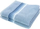 Handtücher DYCKHOFF "Chenille", blau, B:50cm L:100cm, Frottier, Frottier, Handtücher