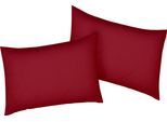 Kissenbezug BELLANA "Mako-Jersey-Exclusiv", rot (rubin), B:60cm L:40cm, Baumwolle, Obermaterial: 100% Baumwolle, Kissenbezüge, Kissenbezug, aus reiner Baumwolle