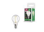 PAULMANN LED-Leuchtmittel "Eco-Line Filament 230V LED Tropfen E14 1er-Set 525lm 2,5W 3000K Klar", Energieeffizienz: A (A-G), transparent, L:8,2cm Ø:4,5cm, Leuchtmittel