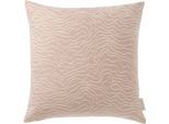 Kissenbezüge TOM TAILOR HOME "Marbel", rosa (nude, altrosa), B:45cm L:45cm, Baumwolle, Obermaterial: 90% Baumwolle, 10% Polyester, Kissenbezüge, mit zeitlosem Printmotiv