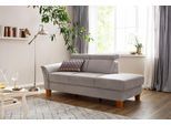 Recamiere HOME AFFAIRE "Conville", braun (latte), B:194cm H:84cm T:93cm, 100% Polyester, Sofas, Recamiere, incl. Kopfteilverstellung, Federkern, wahlweise mit Bettkasten