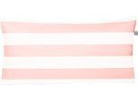Kissenbezug IRISETTE "Tape 8577", rosa, B:80cm L:40cm, Mako-Satin, Obermaterial: 100% Baumwolle, Kissenbezüge, Kissenbezug, in einer hochwertigen Qualität