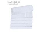 Gästehandtücher CARL ROSS "HygieniCotton", weiß, B:30cm L:50cm, Frottee, Obermaterial: 100% Baumwolle, Handtücher, mit 2 Aufhängekordeln