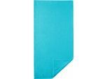 Handtücher EGERIA "Madison", blau (türkis), B:50cm L:100cm, Walkfrottee, Obermaterial: 100% Baumwolle, Handtücher, Uni-Programm mit Streifenbordüre, reine Baumwolle