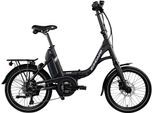E-Bike ZÜNDAPP "X100" Gr. 45, schwarz (schwarz, grau, schwarz), Elektrofahrräder, Damen, 45cm, 20 Zoll (50,80cm), Pedelec, Elektrofahrrad für Damen u. Herren, Topseller