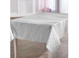 Tischdecke DELINDO LIFESTYLE "TORONTO" Gr. 1, grau, B:160cm L:130cm, Polyester, Tischdecken, Tischdecke, Fleckabweisend, pflegeleicht, 150 g/m²
