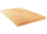 Badematte DYCKHOFF "Planet" Gr. 10, rot (apricot), H:3mm, Baumwolle, Badematten, Badematte, Baumwolle, 2er Set Hotelmatte