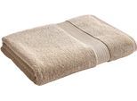 Strandtücher CHRISTY "Supreme", grau (stone), B:100cm L:180cm, Walkfrottier, Obermaterial: 100% Baumwolle, Handtücher, Premium Handtuch in Luxusqualität, 650g/m², 100 x 180, 2er Set