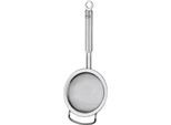 Teesieb RÖSLE, silber (edelstahlfarben), B:8cm H:5cm L:20cm Ø:8cm, Edelstahl 18/10, Küchensiebe, feinmaschiges Sieb für Tee, mit Aufhängeöse, spülmaschinengeeignet