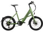 E-Bike ADORE "C-200" Gr. 42, grün (metallic, grün matt, grün), Elektrofahrräder, 42cm, 20 Zoll (50,80cm), Pedelec, Elektrofahrrad für Damen u. Herren