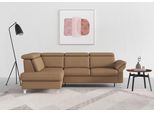 Ecksofa SIT & MORE "Arngast L-Form", braun (cappucino), B:245cm H:84cm T:194cm, Sofas, Ecksofa, inklusive Kopfteilverstellung und Federkern