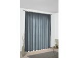 Vorhang WIRTH "Torbole" Gr. 1, blau (dunkelblau), B:65cm H:125cm, Jacquard, Baumwolle, Polyester, Gardinen